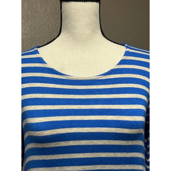Puella Darcey Women's Royal Blue Swing Tunic Striped Nautical Top Oversized XS - Picture 3 of 8